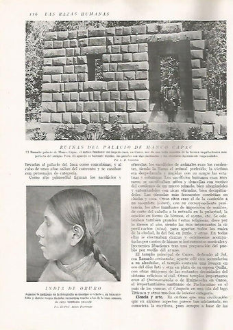 LAMINA 15603: Palacio de Manco Capac en Cuzco, Pereu
