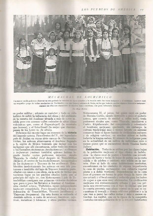LAMINA 15586: Muchachas de Xochimilco