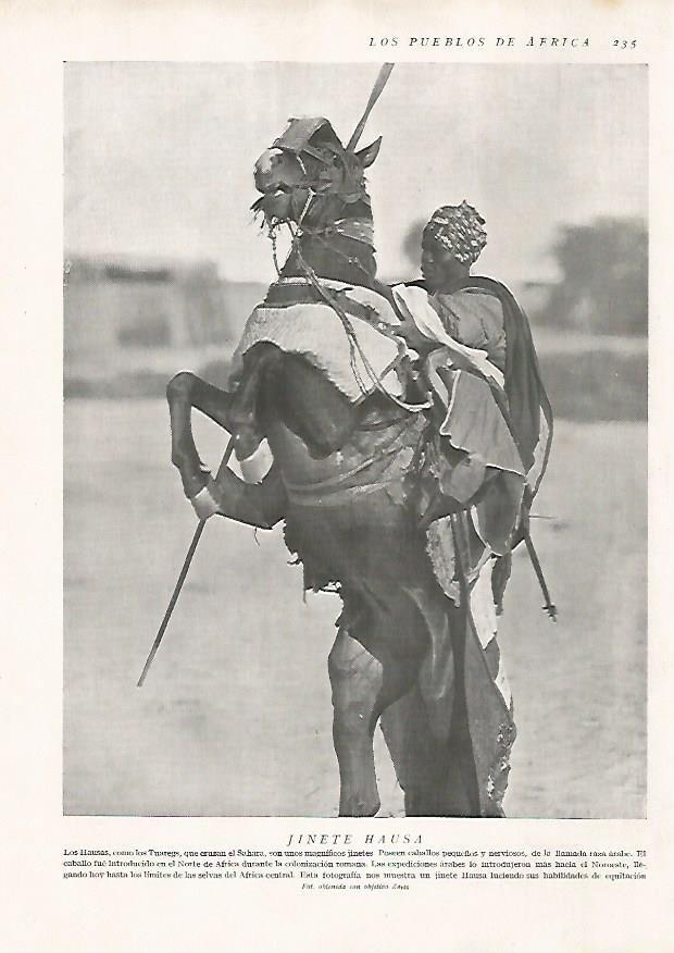 LAMINA 15678: Jinete Hausa
