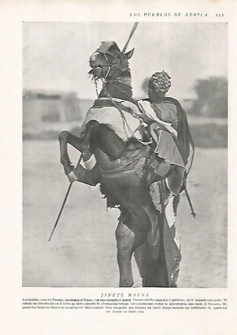 LAMINA 15678: Jinete Hausa