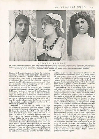 LAMINA 15770: Mujeres de Italia
