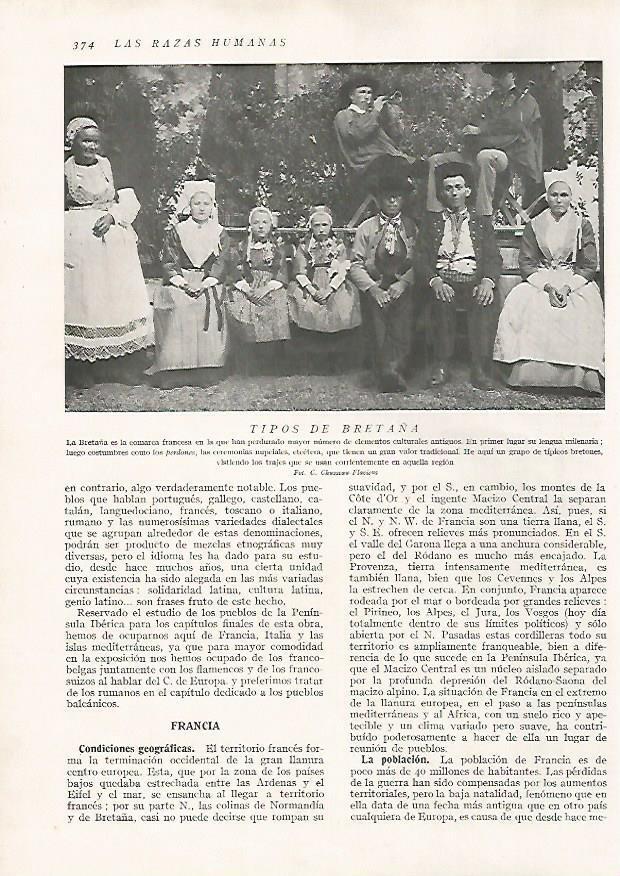 LAMINA 15763: Hombres y mujeres de Bretaña