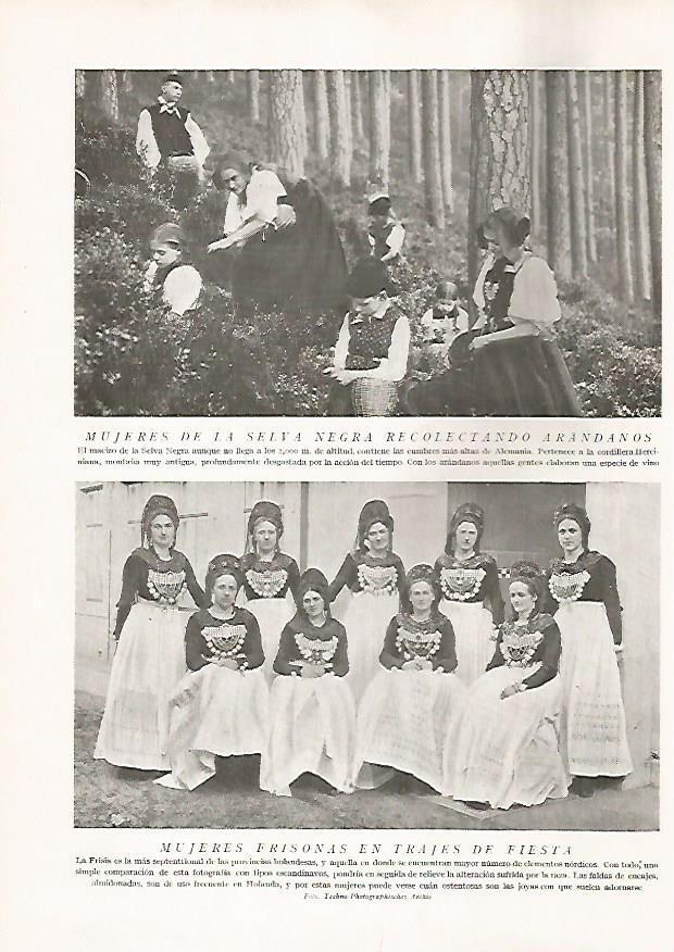 LAMINA 15752: Mujeres de la Selva Negra y frisonas en traje de fiesta