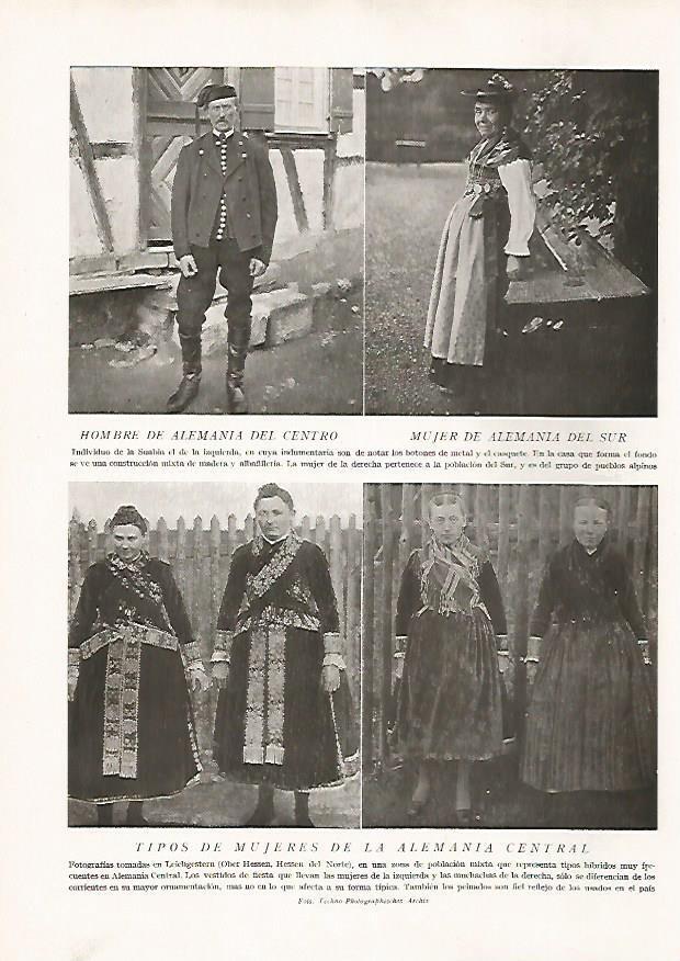 LAMINA 15751: Hombre y mujeres de Alemania