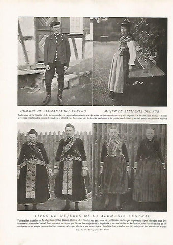 LAMINA 15751: Hombre y mujeres de Alemania