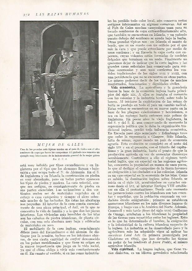 LAMINA 15762: Mujer de Gales