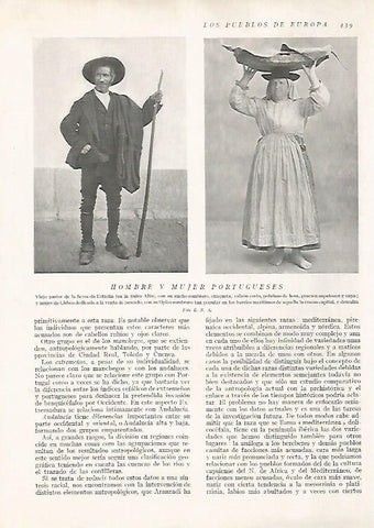 LAMINA 15808: Hombre y mujer de Portugal