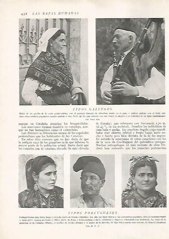 LAMINA 15807: Hombres y mujeres de Galicia y Portugal