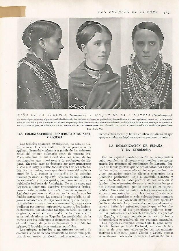 LAMINA 15802: Niña de la Alberca y mujer de la Alcarria 
