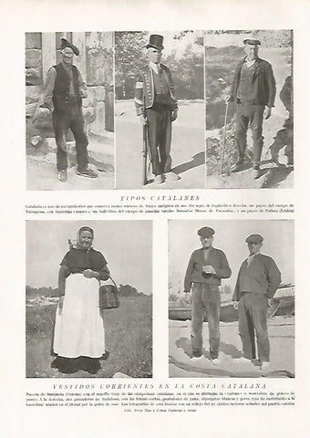 LAMINA 15795: Hombres y mujeres de Catalunya