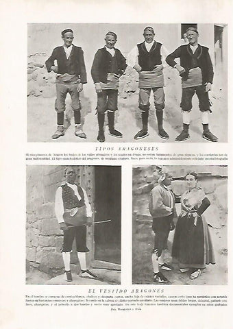 LAMINA 15794: Hombres y mujeres de Aragon