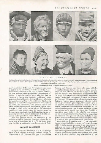 LAMINA 15784: Tipos de Laponia