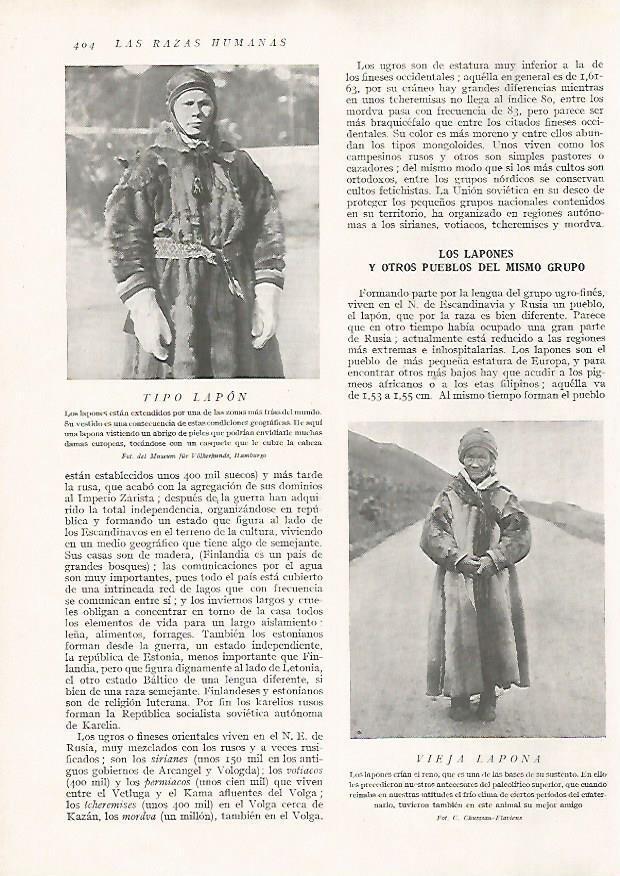 LAMINA 15783: Hombre y mujer de Laponia