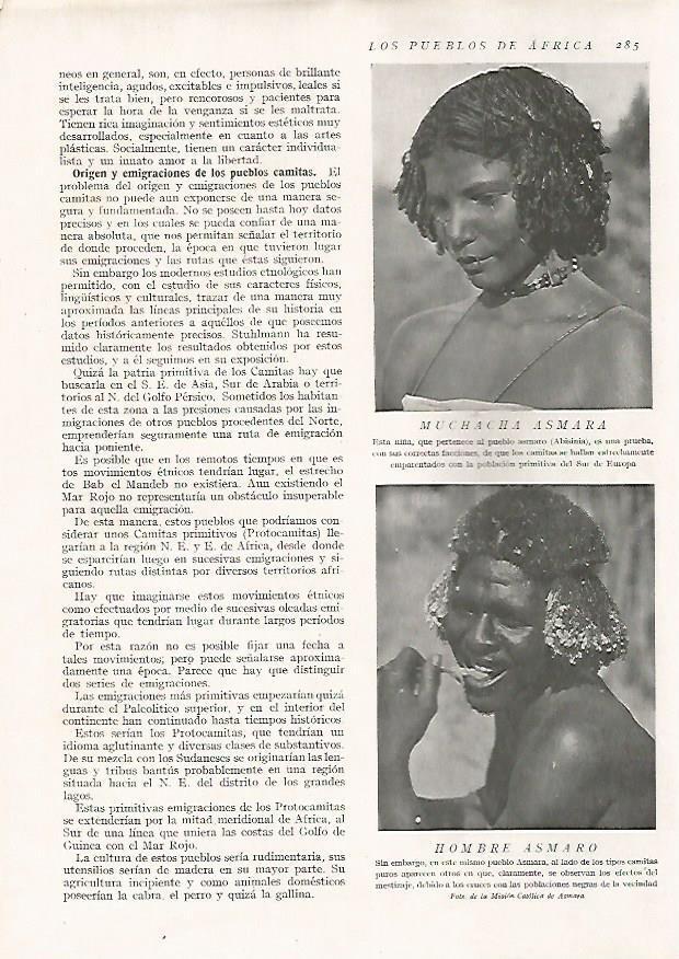 LAMINA 15708: Chica asmara y hombre asmaro