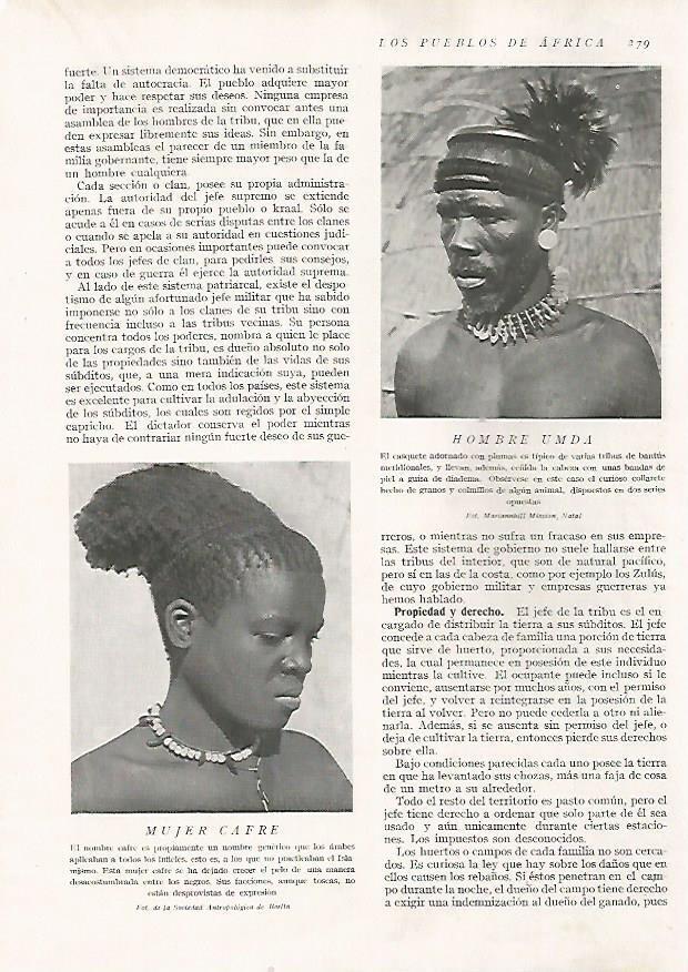 LAMINA 15704: Hombre umda y mujer cafre
