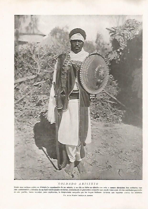 LAMINA 15710: Soldado de Abisinia (Etiopia)
