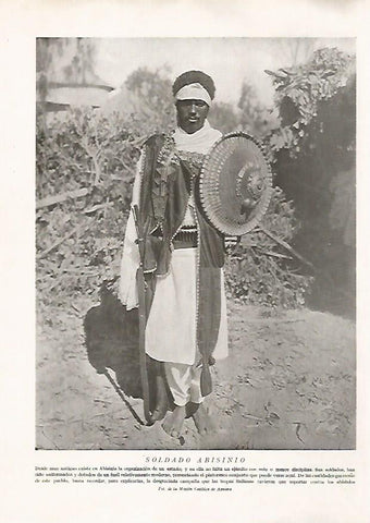 LAMINA 15710: Soldado de Abisinia (Etiopia)