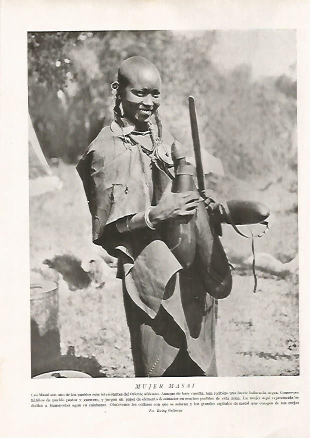 LAMINA 15695: Mujer masai
