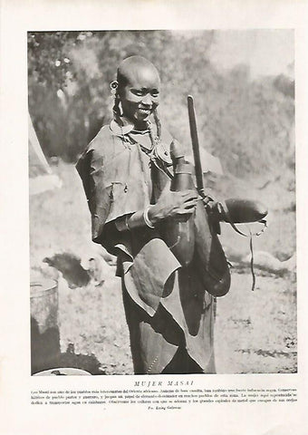 LAMINA 15695: Mujer masai