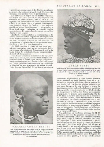 LAMINA 15691: Mujer bantu y ornamentacion kikuyu