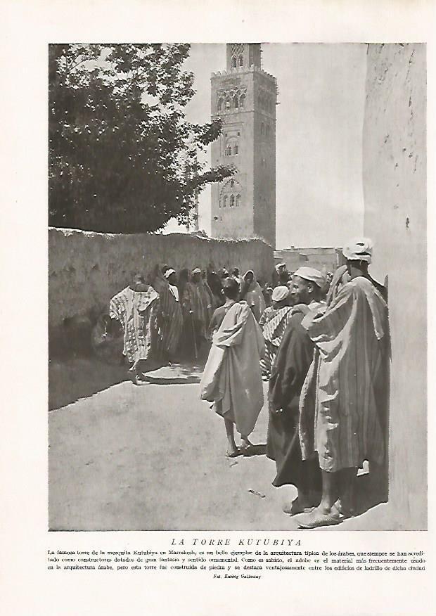 LAMINA 15713: La torre Kutubiya de Marrakesh, Marruecos