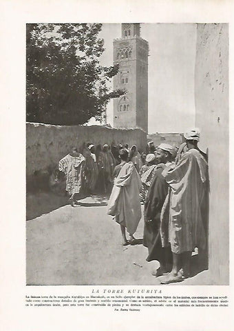 LAMINA 15713: La torre Kutubiya de Marrakesh, Marruecos