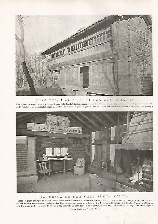 LAMINA 15742: Casa de madera de Suecia