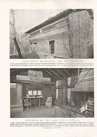 LAMINA 15742: Casa de madera de Suecia