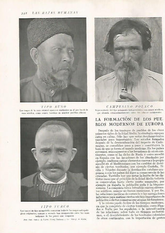 LAMINA 15737: Hombre de Rusia, campesino de Polonia y hombre de Turquia