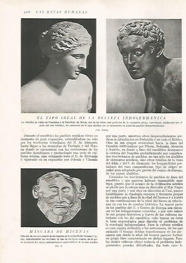 LAMINA 15730: Afrodita de Praxitiles y Discobolo de Miron