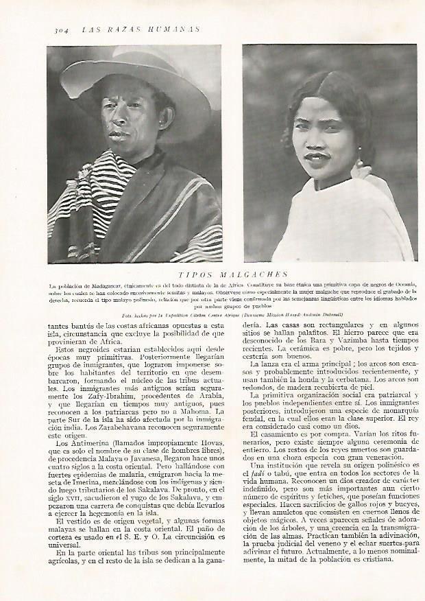 LAMINA 15721: Malgaches de Madagascar