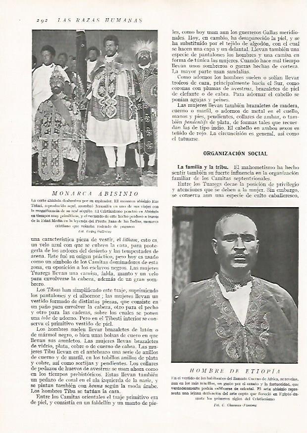LAMINA 15715: Monarca de Abisinia y hombre de Etiopia