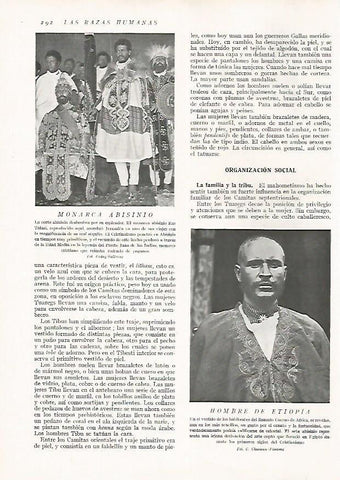 LAMINA 15715: Monarca de Abisinia y hombre de Etiopia