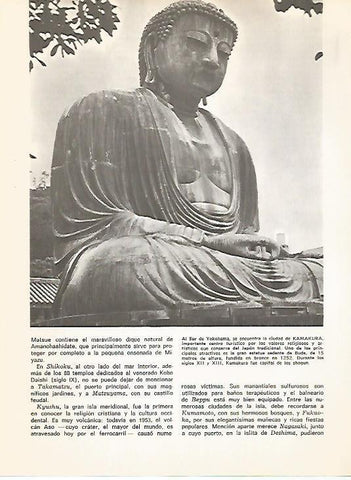 LAMINA 15398: Estatua de Buda en Kamakura, Japon