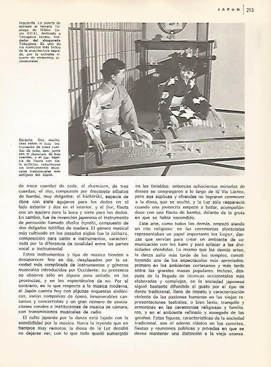 LAMINA 15393: Tocando el koto
