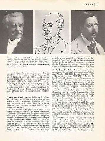 LAMINA 15300: Chueca, Falla y Granados