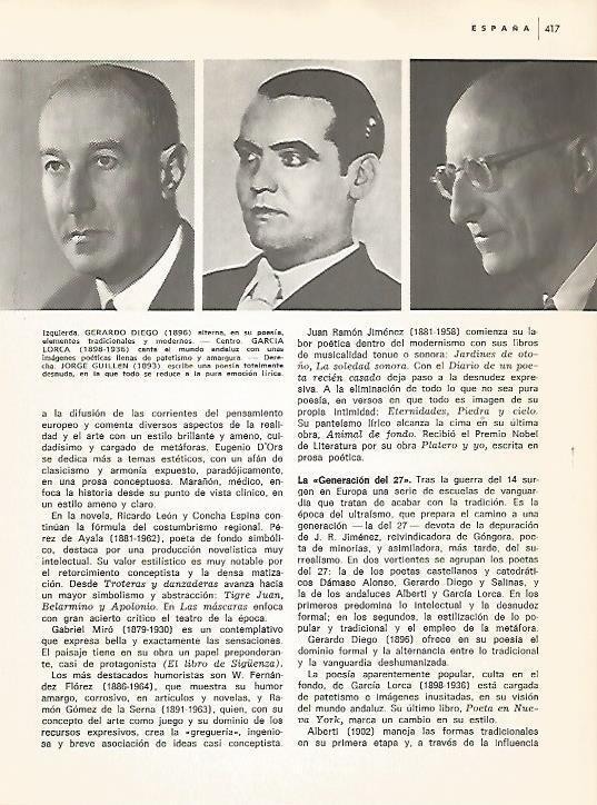 LAMINA 15289: Gerardo Diego, Lorca y Jorge Guillen