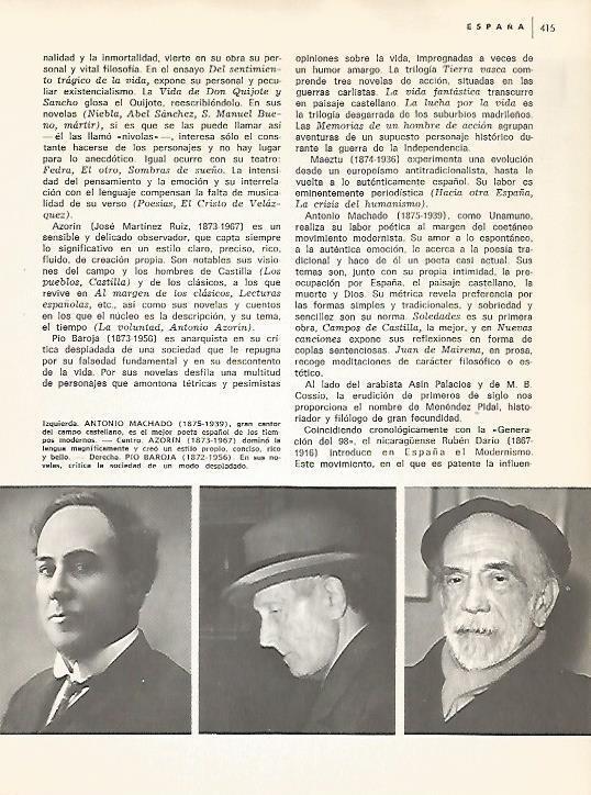 LAMINA 15288: Antonio Machado, Azorin y Pio Baroja