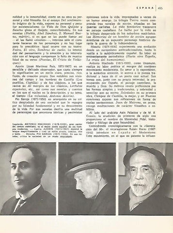 LAMINA 15288: Antonio Machado, Azorin y Pio Baroja