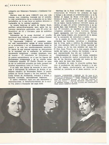 LAMINA 15286: Espronceda, Zorrilla y Becquer