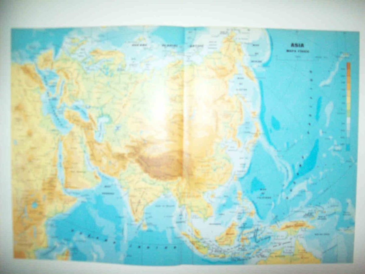 LAMINA 15329: Mapa fisico de Asia
