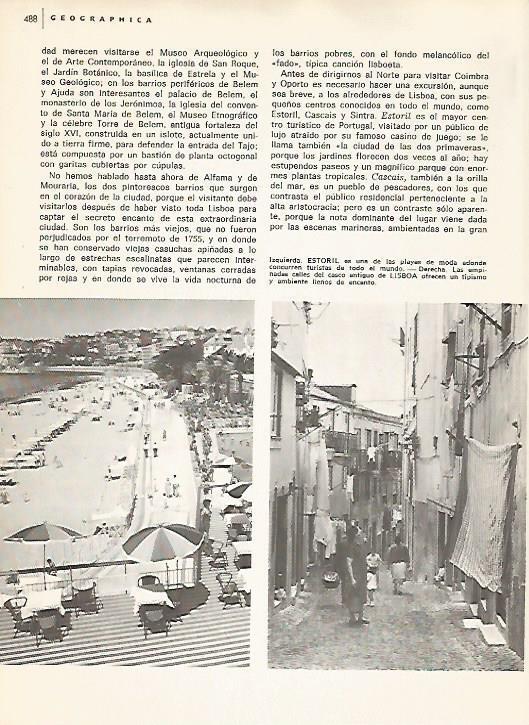 LAMINA 15317: Playa de  Estoril y casco antiguo de Lisboa