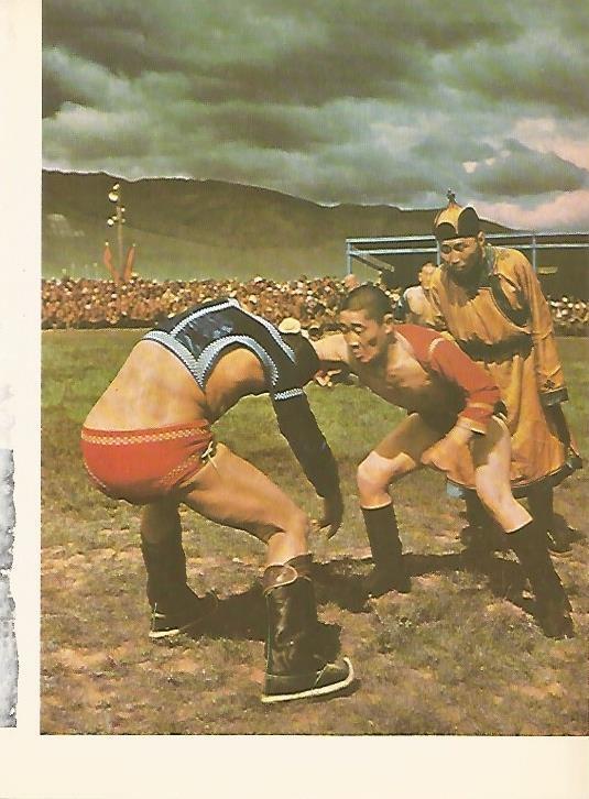 LAMINA 15503: Lucha tradicional en Mongolia