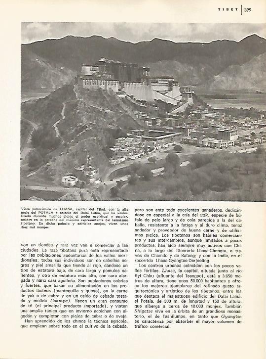LAMINA 15494: Vista de Lhasa, Tibet