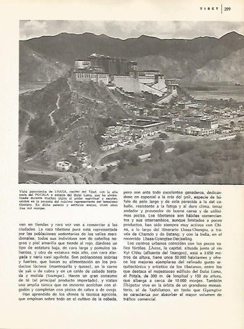 LAMINA 15494: Vista de Lhasa, Tibet