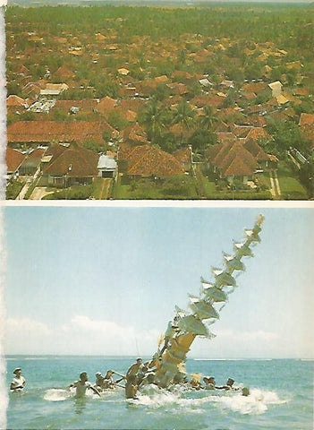LAMINA 15539: Vista de Yakarta y de la isla de Bali