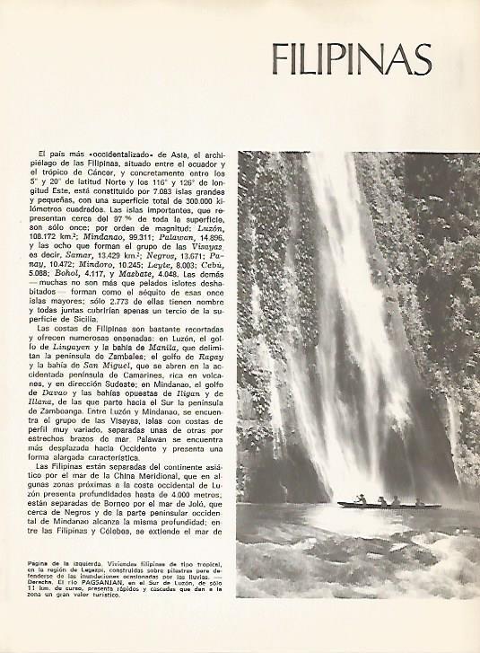 LAMINA 15514: Cascada en Filipinas