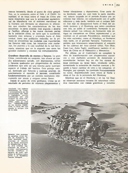 LAMINA 15413: Caravana de camellos en China