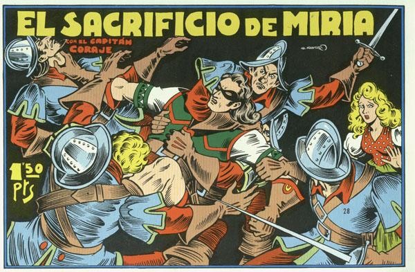 Iranzo: El Capitan Coraje facsimil numero 28: El sacrificio de Miria