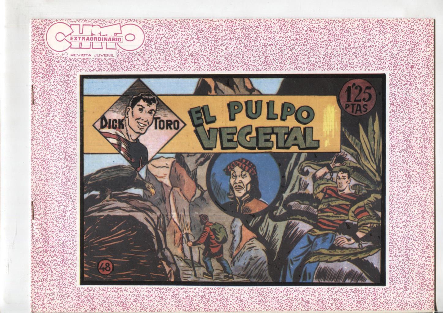 Dick Toro facsimil numero 48: El pulpo vegetal, trasera dibujo baile: Ball de la coca